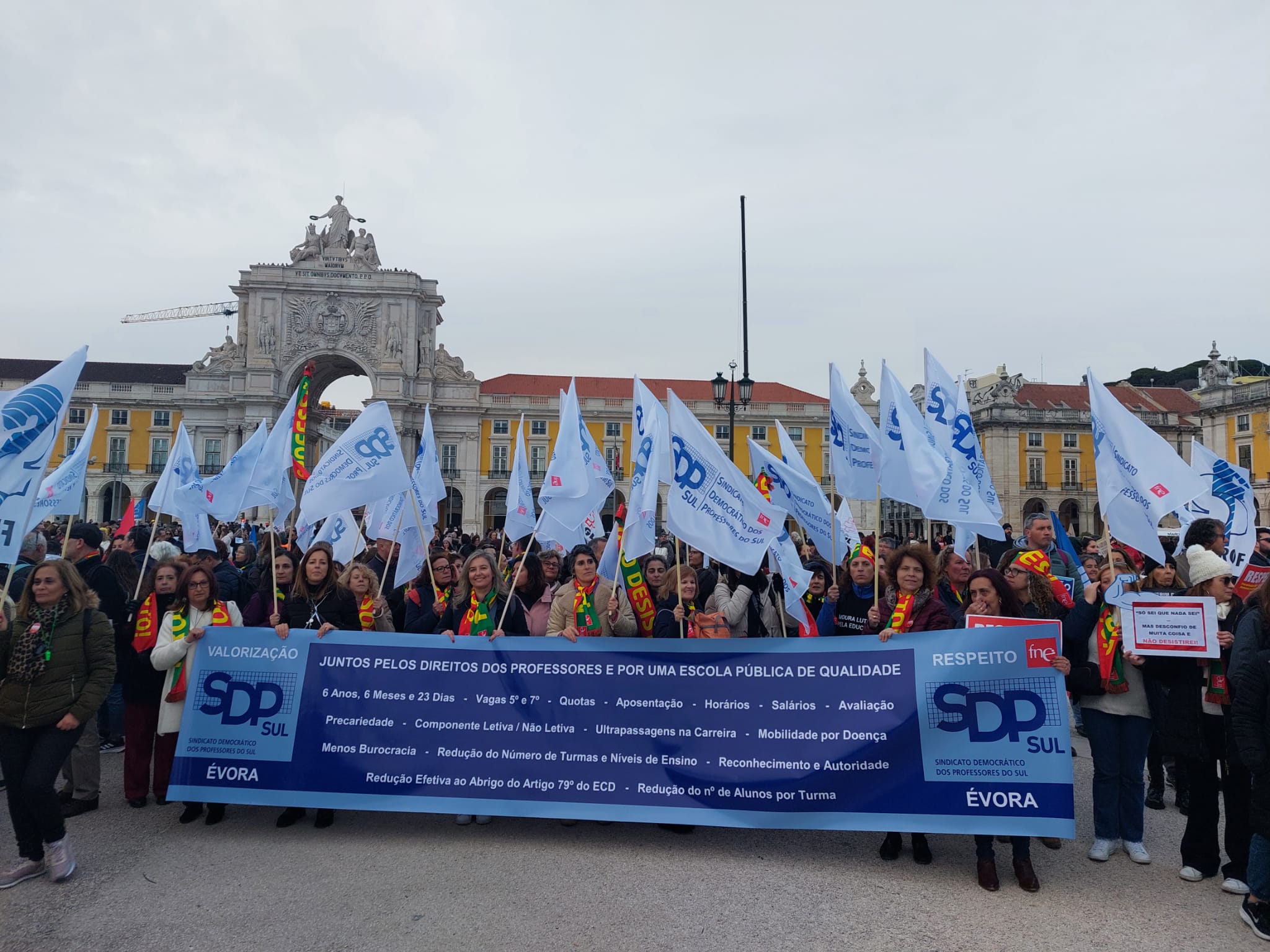 SDP Sul no maior protesto de sempre de professores