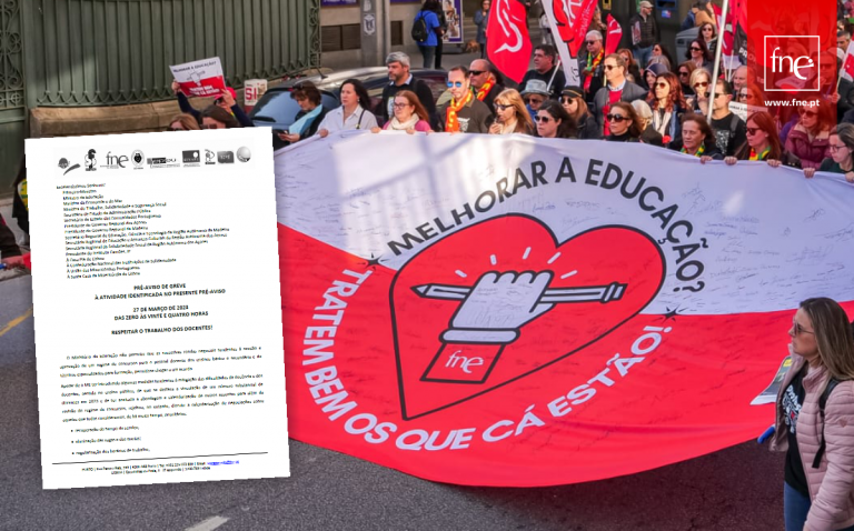 Pré-Aviso de Greve para 27 março - Respeitar o trabalho dos docentes!