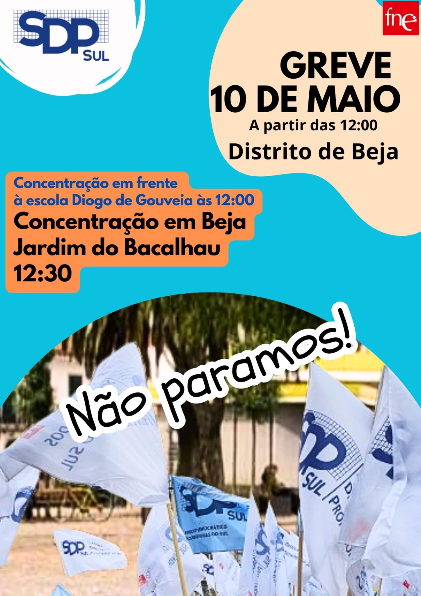 Greve de Professores e Educadores no distrito de Beja - 10 de maio