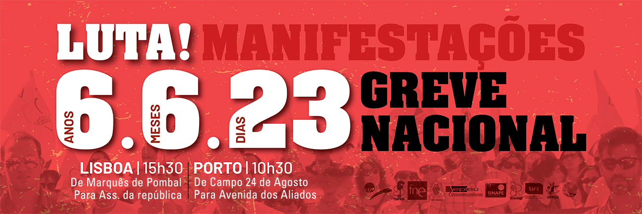 6.6.23 GREVE NACIONAL - Manifestações
