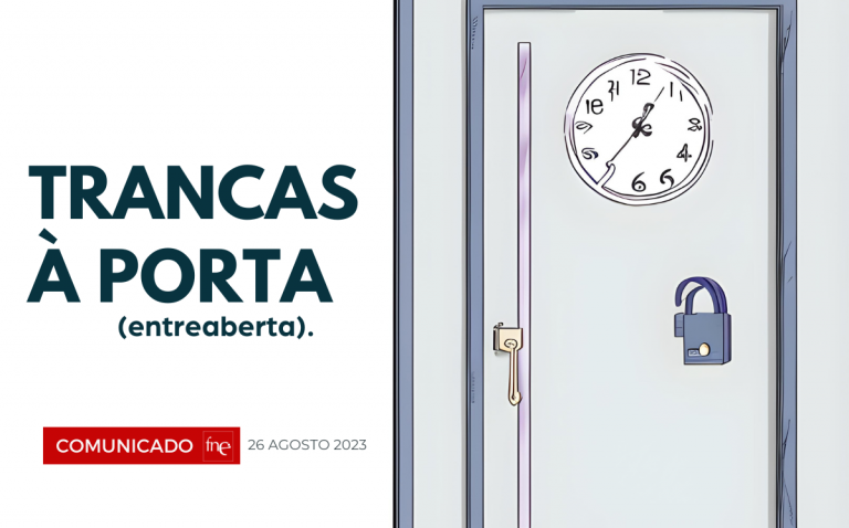 Tempo roubado, trancas à porta (entreaberta)