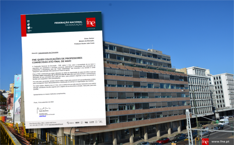 FNE quer professores colocados até fim de maio
