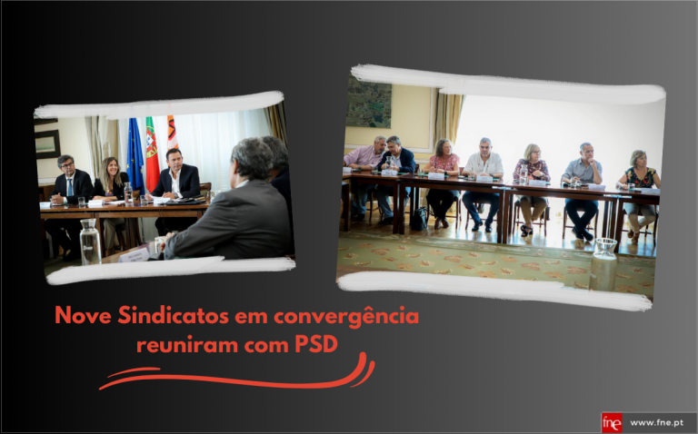 Nove Sindicatos da Educação em convergência reuniram com PSD