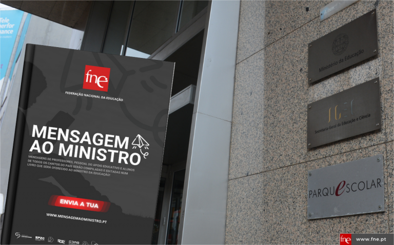 FNE entrega livro com mensagens de docentes, pessoal de apoio educativo e alunos ao Ministro da Educação