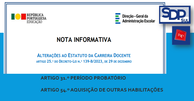 Nota Informativa da DGAE vem ao encontro das posições da FNE