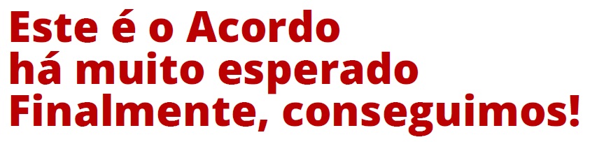 Este é o Acordo há muito esperado Finalmente, conseguimos!