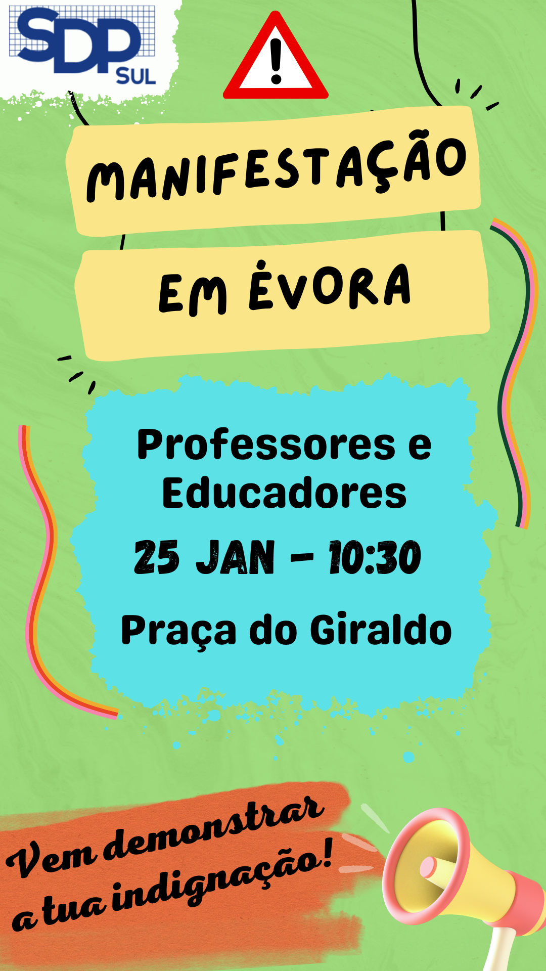 Manifestação Évora -  25 de janeiro